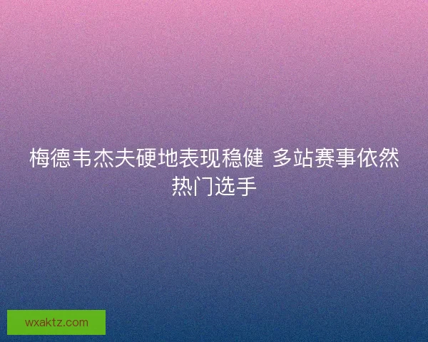 梅德韦杰夫硬地表现稳健 多站赛事依然热门选手